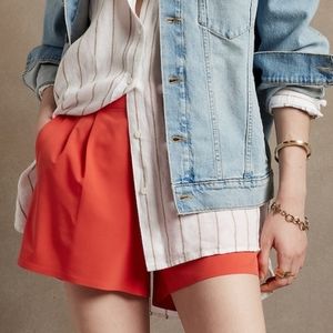 ❤Banana Republic Coral Sunset Flyweight Shorts Size Large
